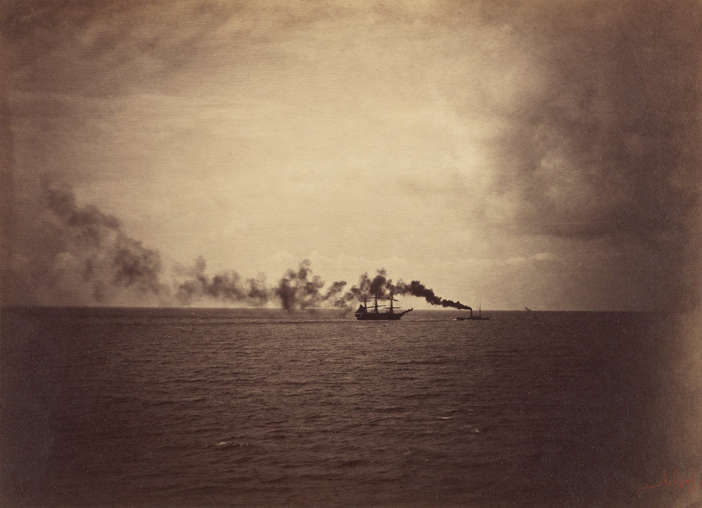 Detail of The Tugboat by Gustave Le Gray