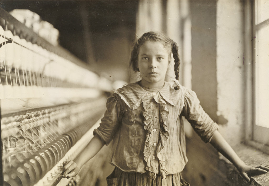 Detail of Cotton-Mill Worker, North Carolina by Lewis W. Hine