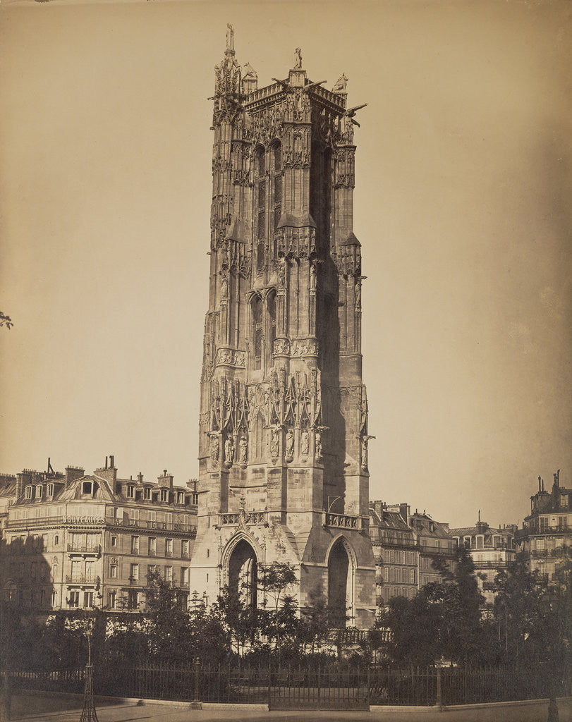 Detail of The Tour St. Jacques by Gustave Le Gray