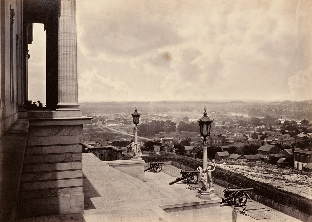 Detail of Nashville from the Capitol by George N. Barnard
