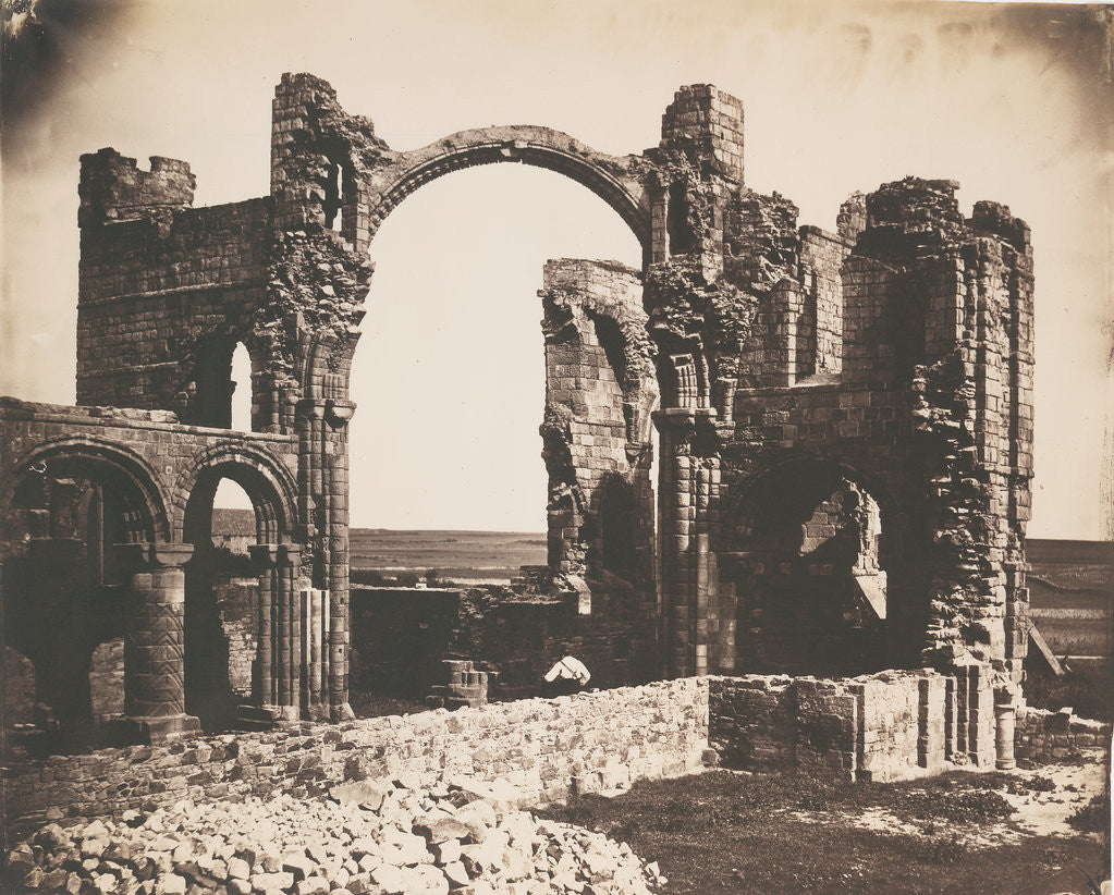 Detail of Lindisfarne Priory, Holy Isle by Roger Fenton