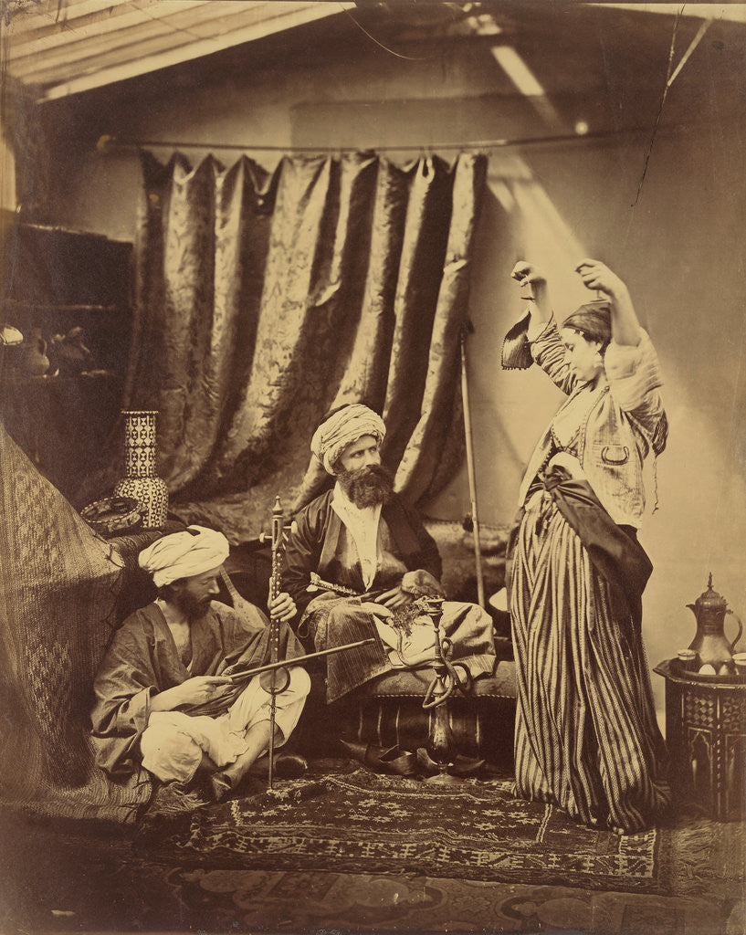 Detail of Pasha and Bayadère by Roger Fenton