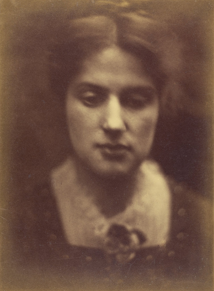 Detail of Marie Spartali by Julia Margaret Cameron