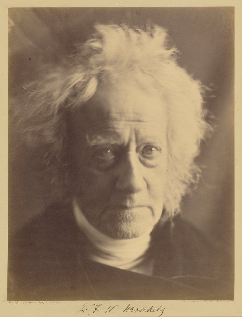 Detail of J.F.W. Herschel by Julia Margaret Cameron