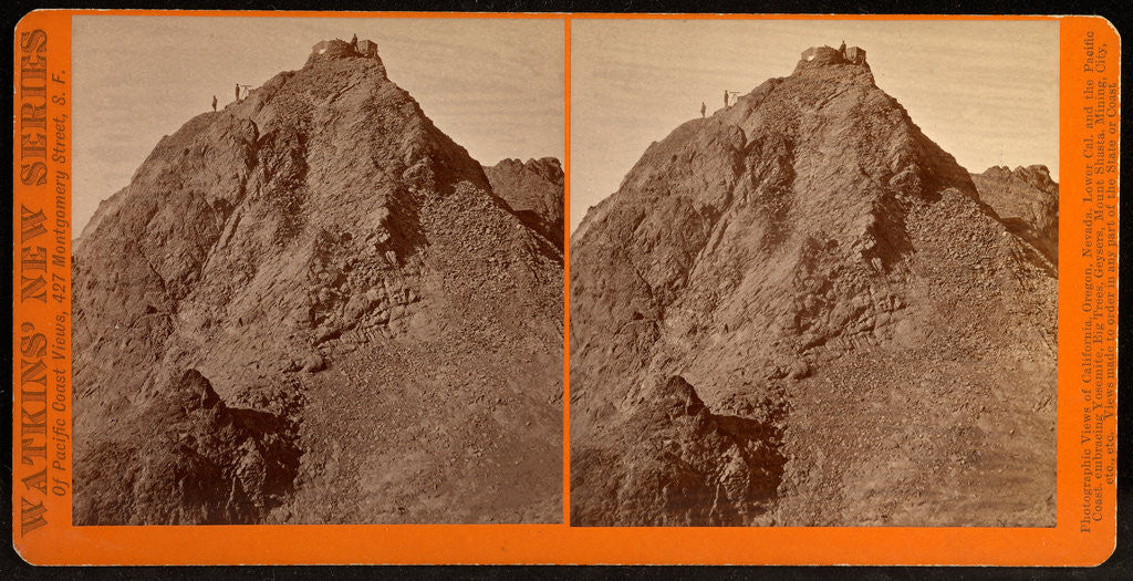 Detail of Round Top, Coast and Geodetic Station, 10,700 ft., Alpine County, California by Carleton Watkins
