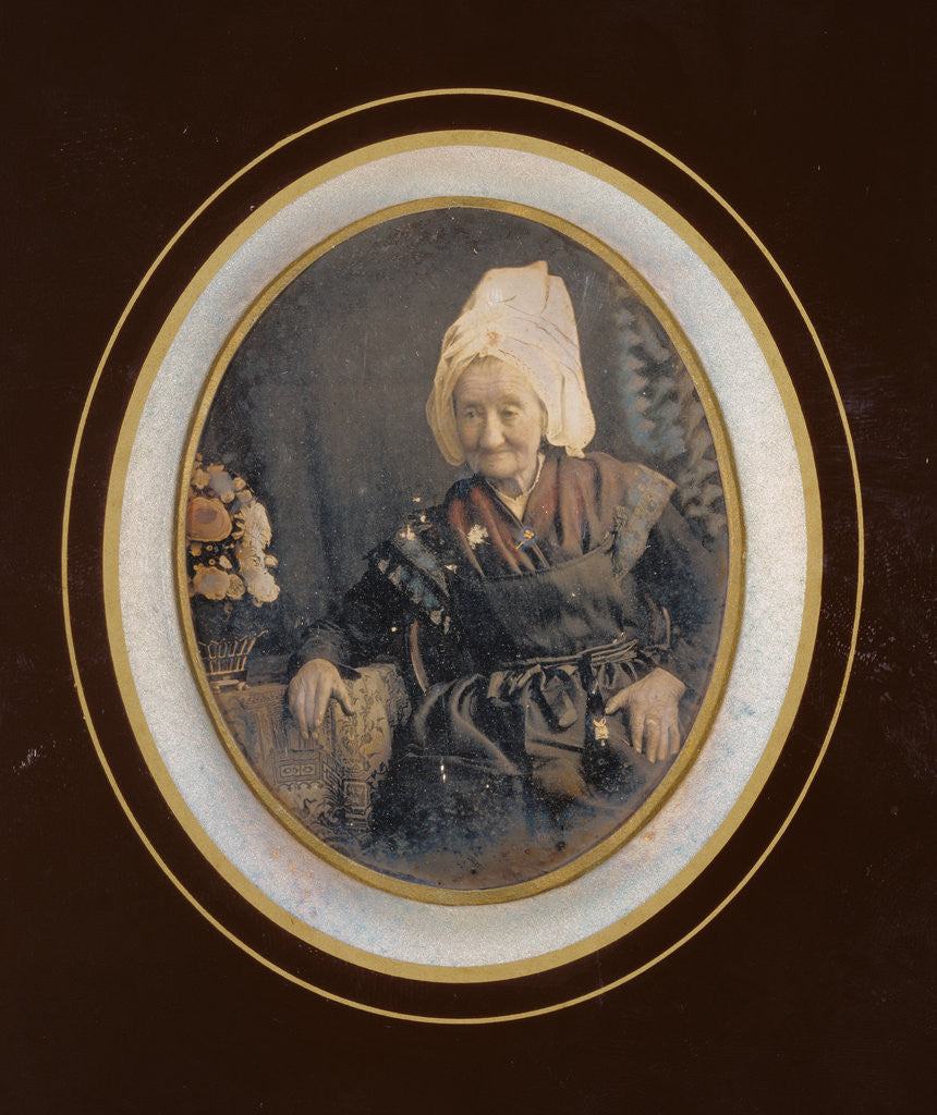 Detail of Portrait of an Elderly Woman by Anonymous