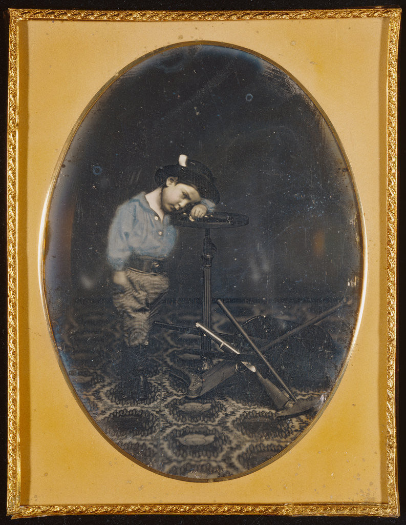 Detail of Portrait of a Boy with Gold-Mining Toys by James M. Ford