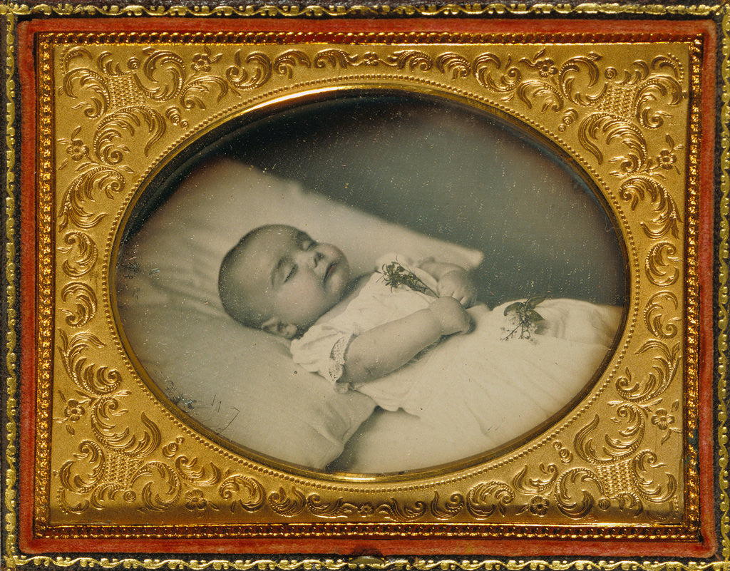 Detail of Postmortem Portrait of a Baby by Anonymous