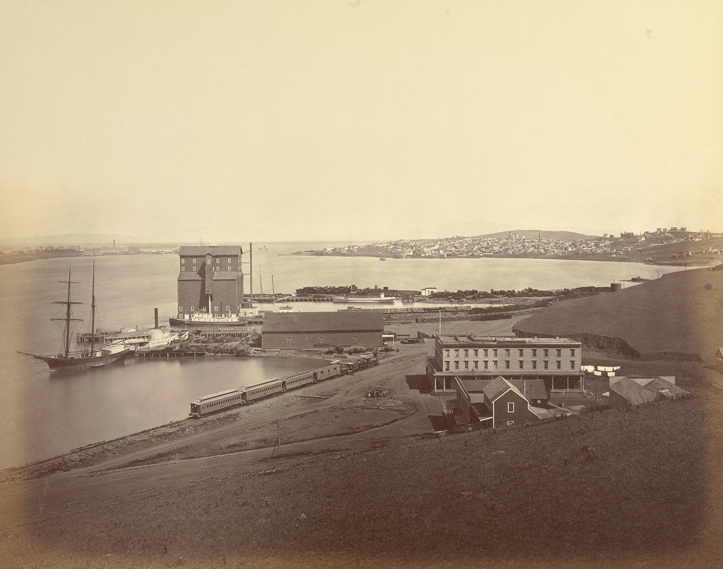 Detail of City of Vallejo from South Vallejo by Carleton Watkins