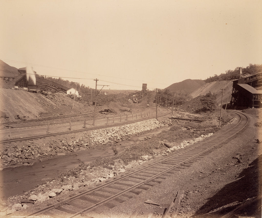 Detail of Colliers in Mahanoy Valley. L.V.R.R. by William H. Rau