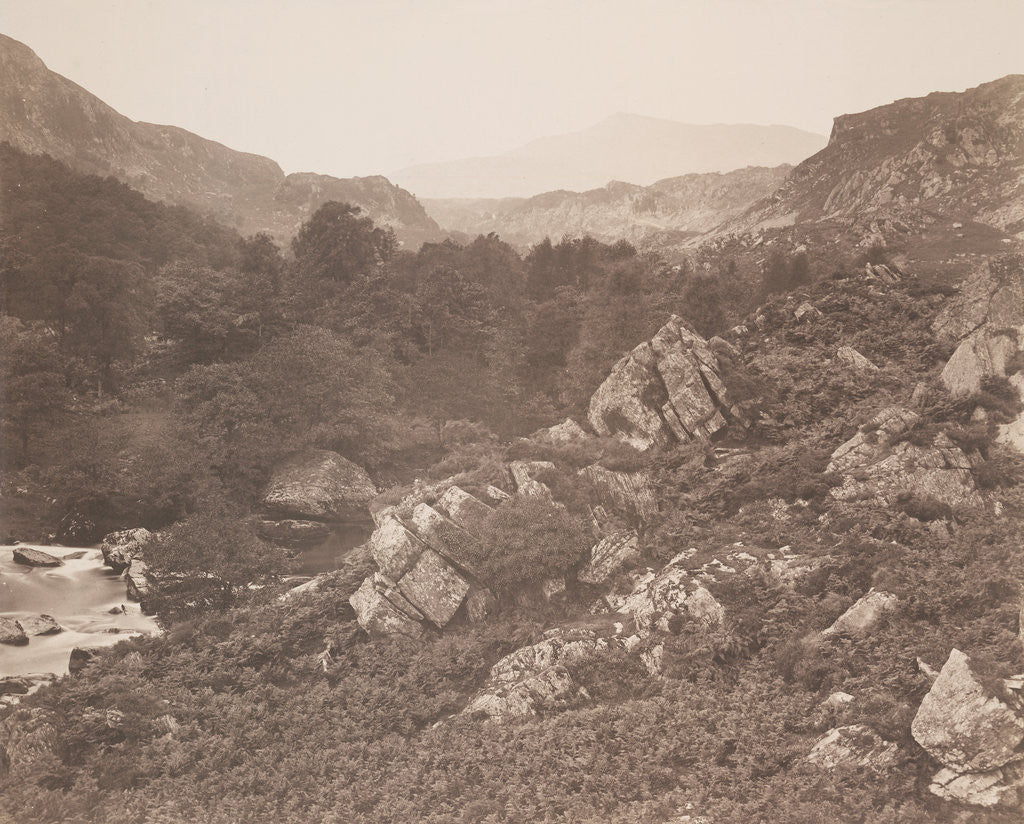 Detail of Moel Seabid, from the Lledr Valley by Roger Fenton