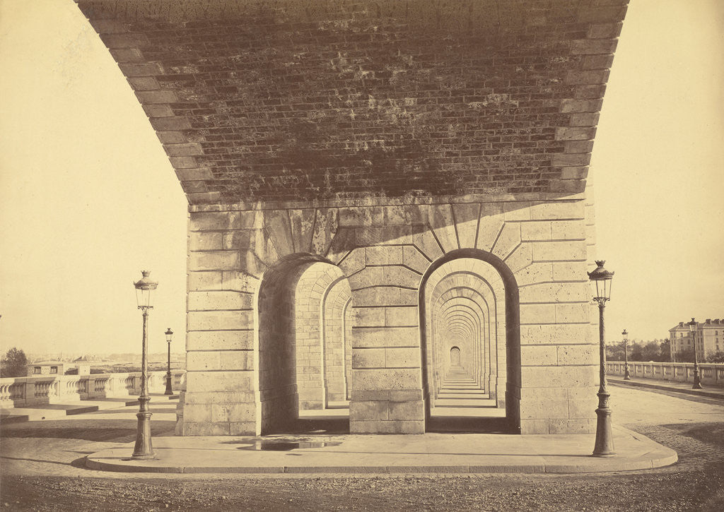 Detail of Pont du Point du Jour by Auguste Hippolyte Collard