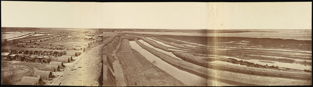Detail of Interior of South Taku Fort, Showing the Place of Landing by Felice Beato