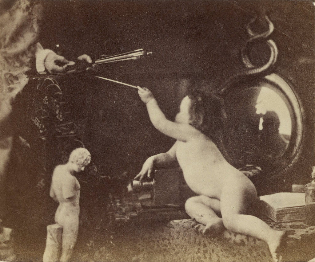 Detail of The Infant Photography Giving the Painter an Additional Brush by Oscar Gustave Rejlander