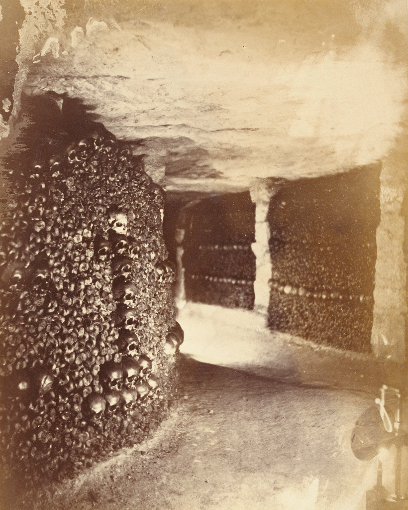 Detail of View in the Catacombs by Nadar [Gaspard Félix Tournachon]