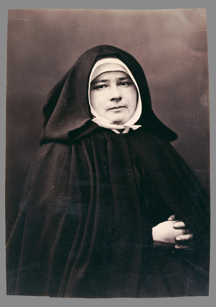 Detail of Supérieure, Petites Soeurs des Pauvres (Superior, Little Sisters of the Poor) Mère Marie Janet (MMA title) by Nadar [Gaspard Félix Tournachon]