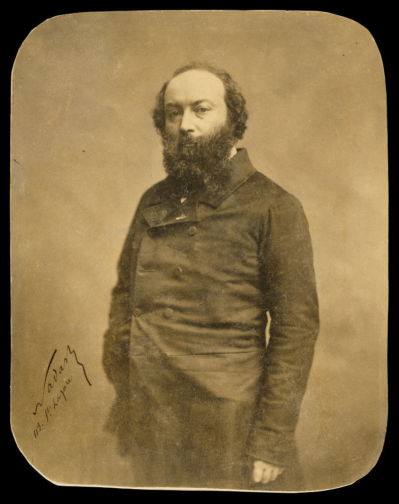 Detail of Théodore Rousseau by Nadar [Gaspard Félix Tournachon]