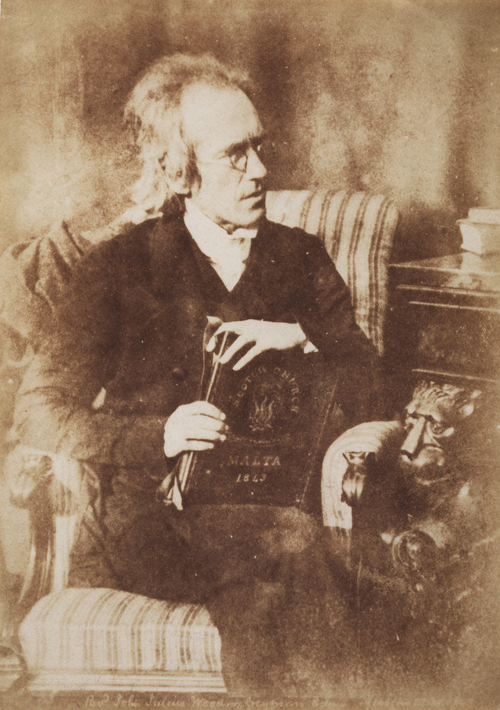 Detail of Revd James Julius Wood, Greyfriars' Church by Hill & Adamson