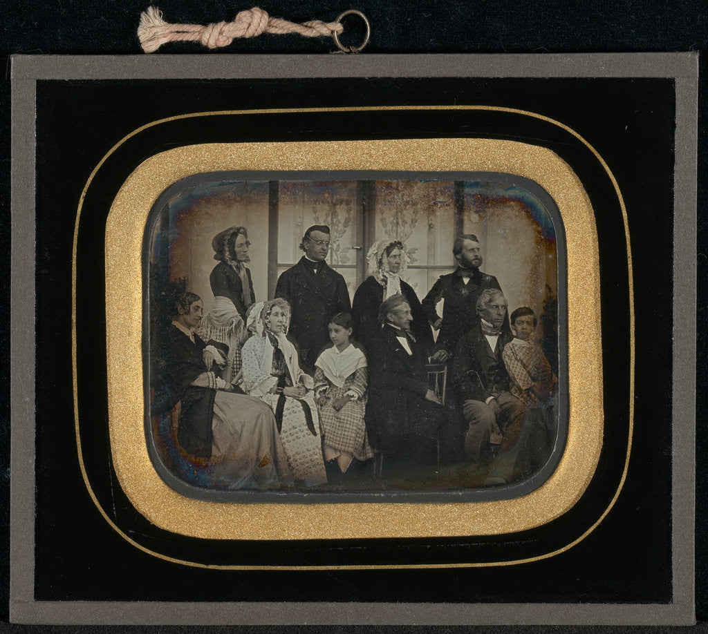 Detail of Group portrait of ten Eynard-Lullin family members and friends by Jean-Gabriel Eynard