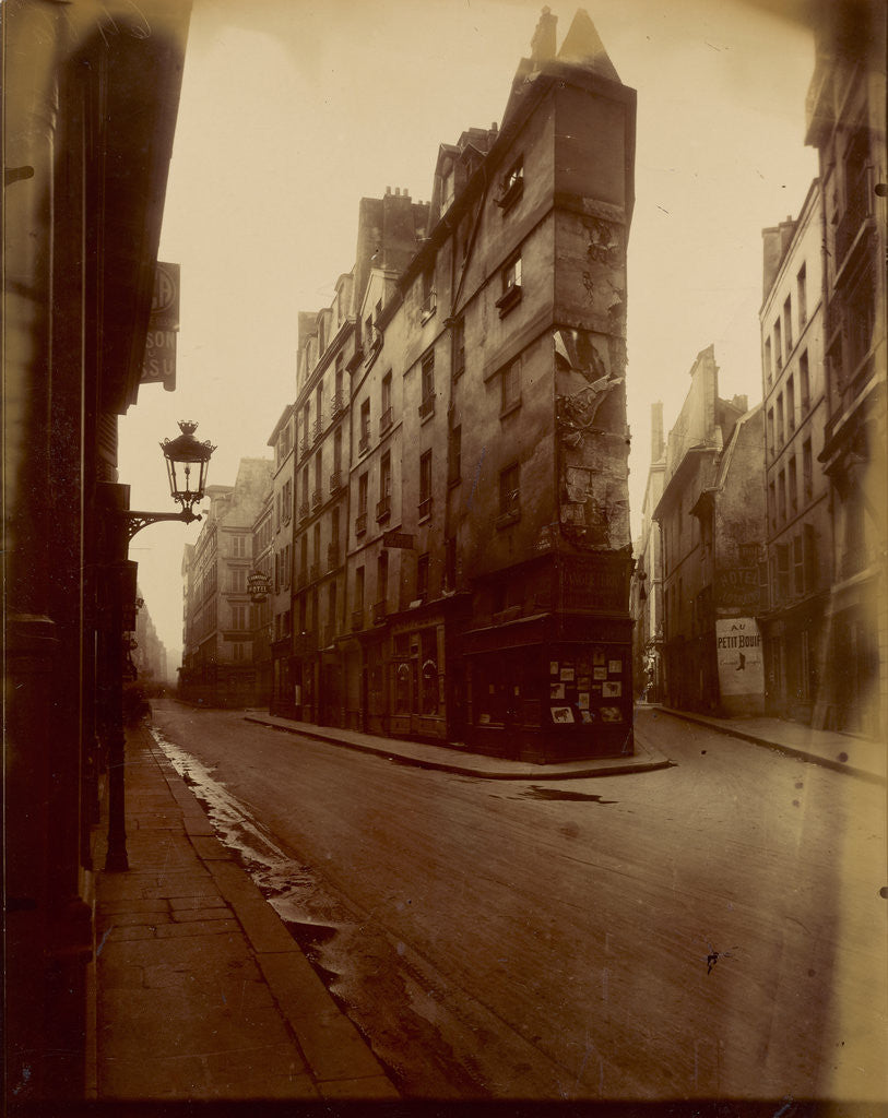 Detail of Vieille Cour, 22 rue Quincampoix (Old Courtyard, 22 rue Quincampoix) by Eugène Atget