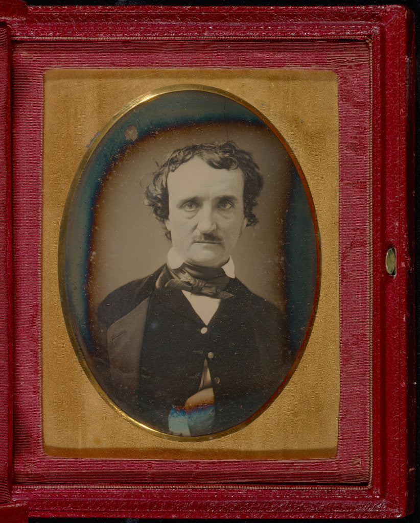 Detail of Portrait of Edgar Allan Poe by Anonymous