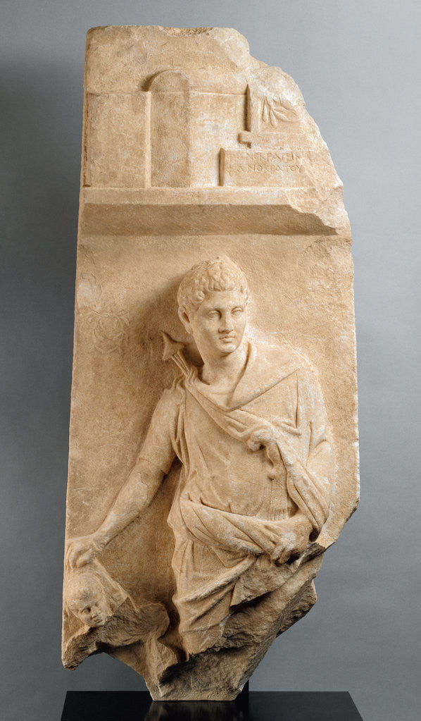Detail of Grave Stele of Phanokrates by Anonymous