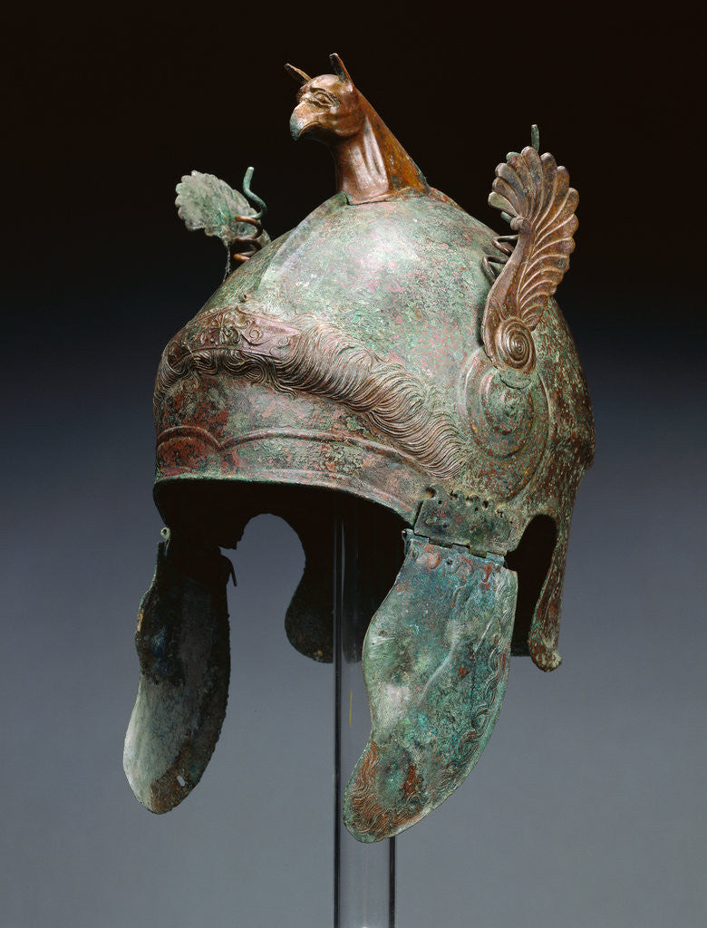 Detail of Helmet of Chalcidian Type by Anonymous