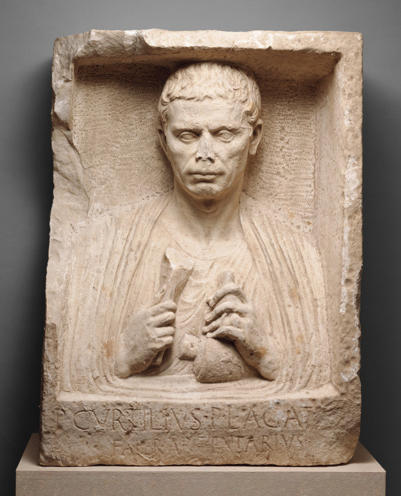 Detail of Grave Relief of a Silversmith by Anonymous