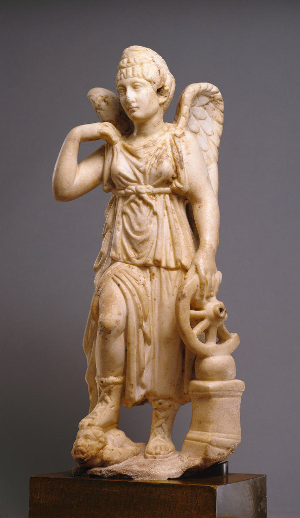 Detail of Statuette of Nemesis with Portrait Resembling the Empress Faustina I by Anonymous