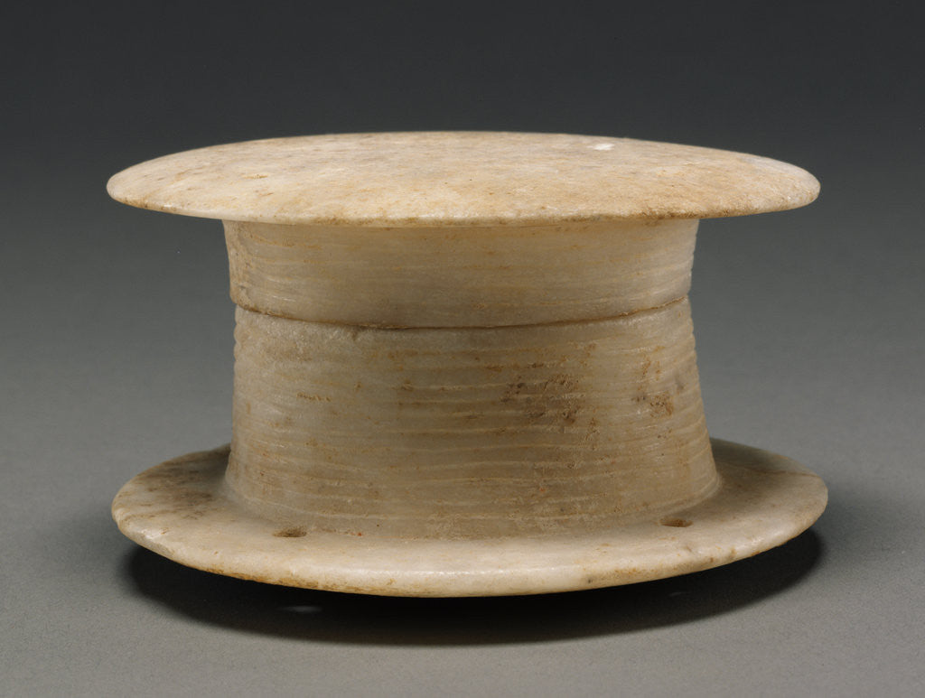 Detail of Spool Pyxis with Lid by Anonymous