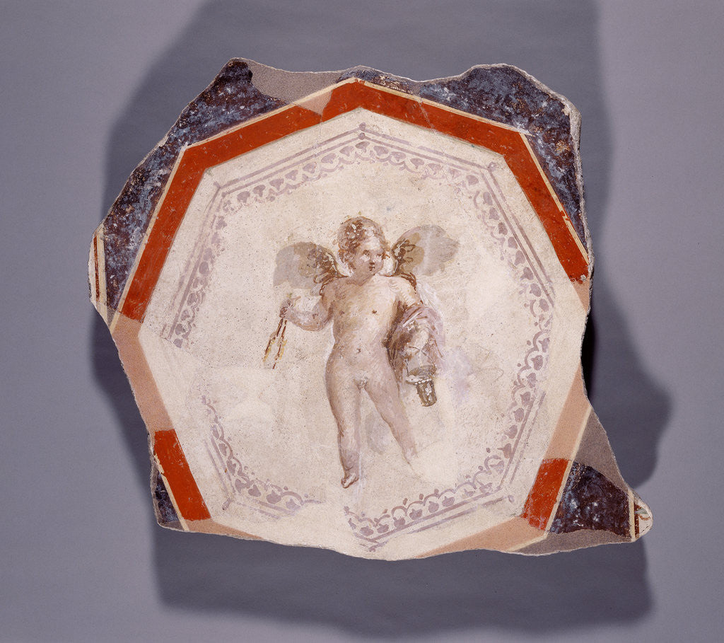 Detail of Fresco Depicting Cupid holding Two Sticks and a Pail by Anonymous