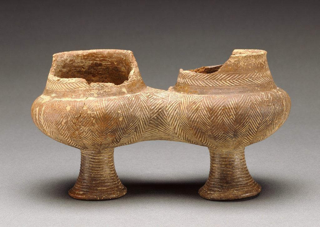 Detail of Double Kandila of the Grotta-Pelos Group by Anonymous