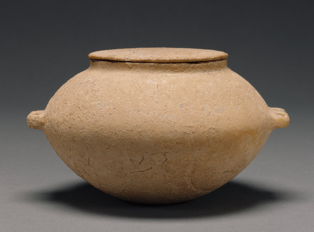 Detail of Spherical Pyxis and Lid by Anonymous