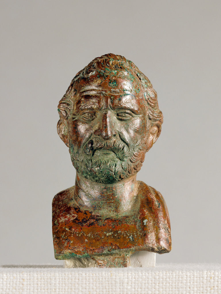 Detail of Portrait Bust of Demosthenes by Anonymous