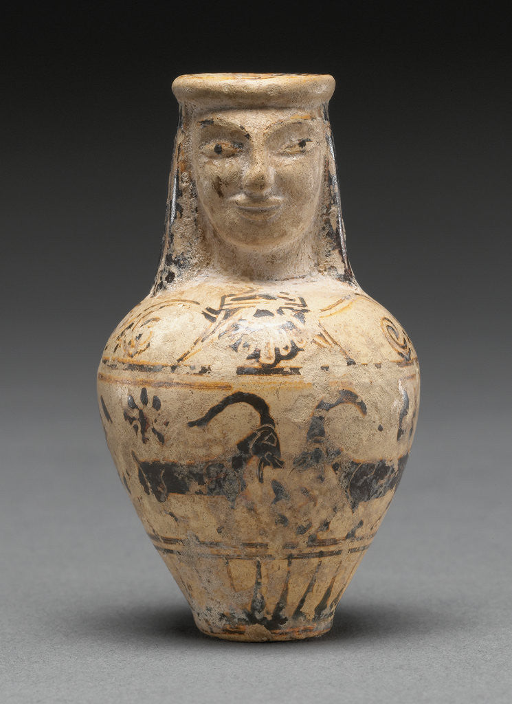 Detail of Corinthian Aryballos by the Chigi Group