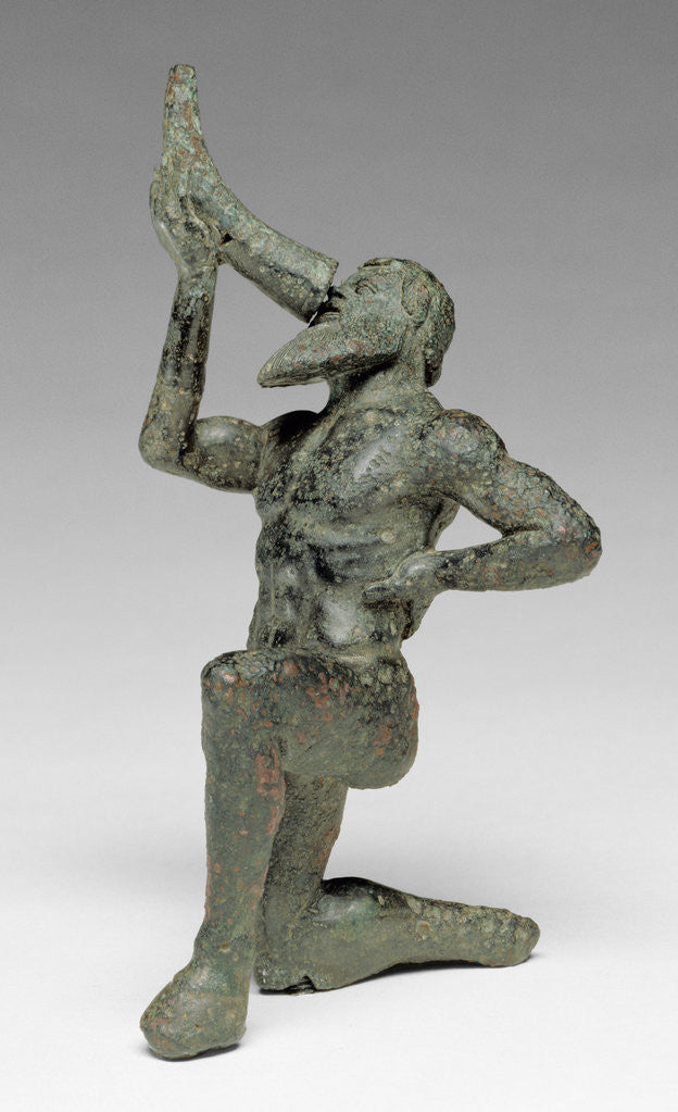 Detail of Statuette of a Satyr by Anonymous