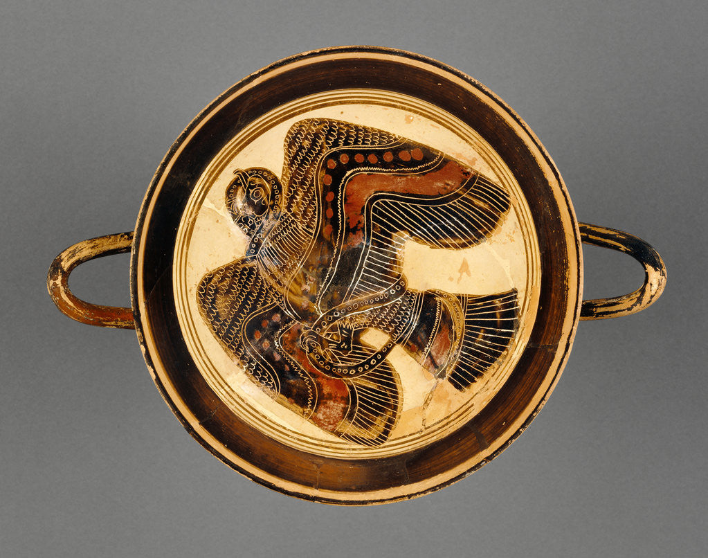 Detail of Lakonian Black-Figure Kylix by the Hunt Painter