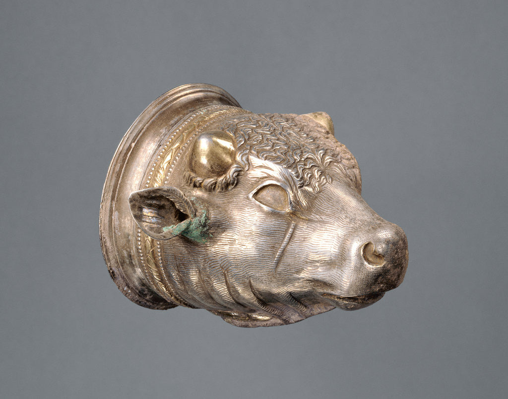 Detail of Bull's Head Cup with separable liner by Anonymous