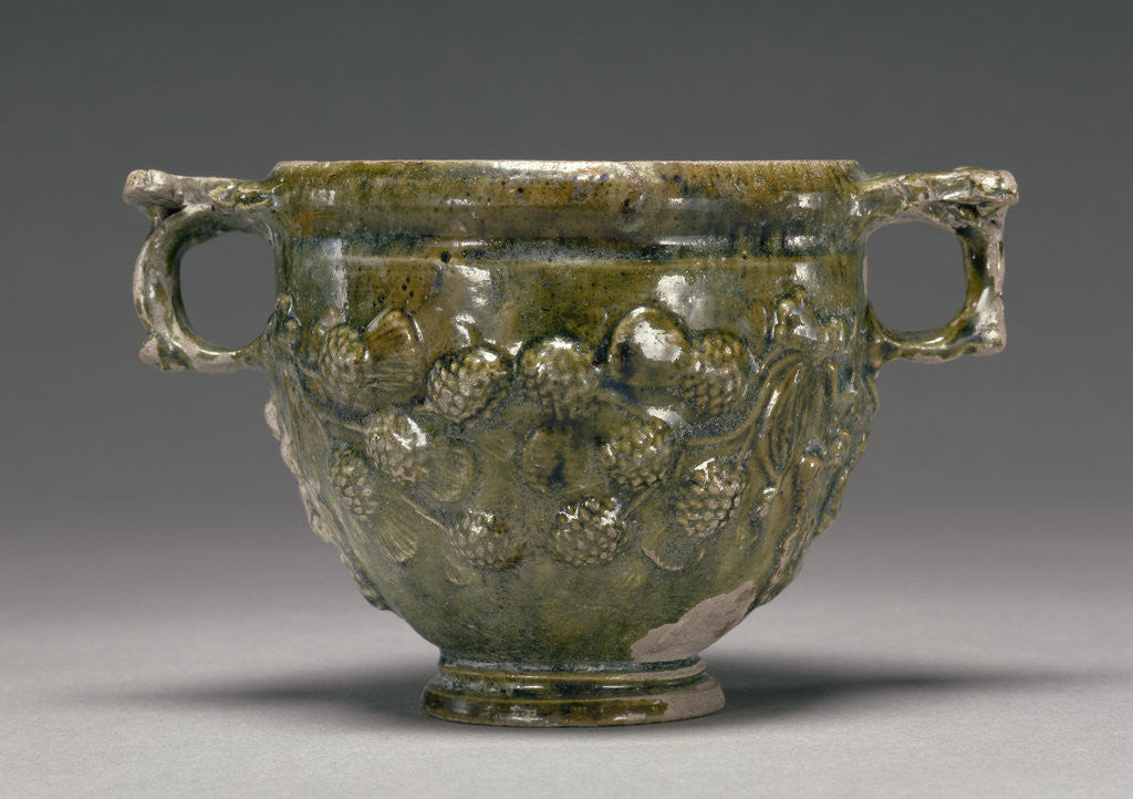 Detail of Lead-Glazed Skyphos by Anonymous