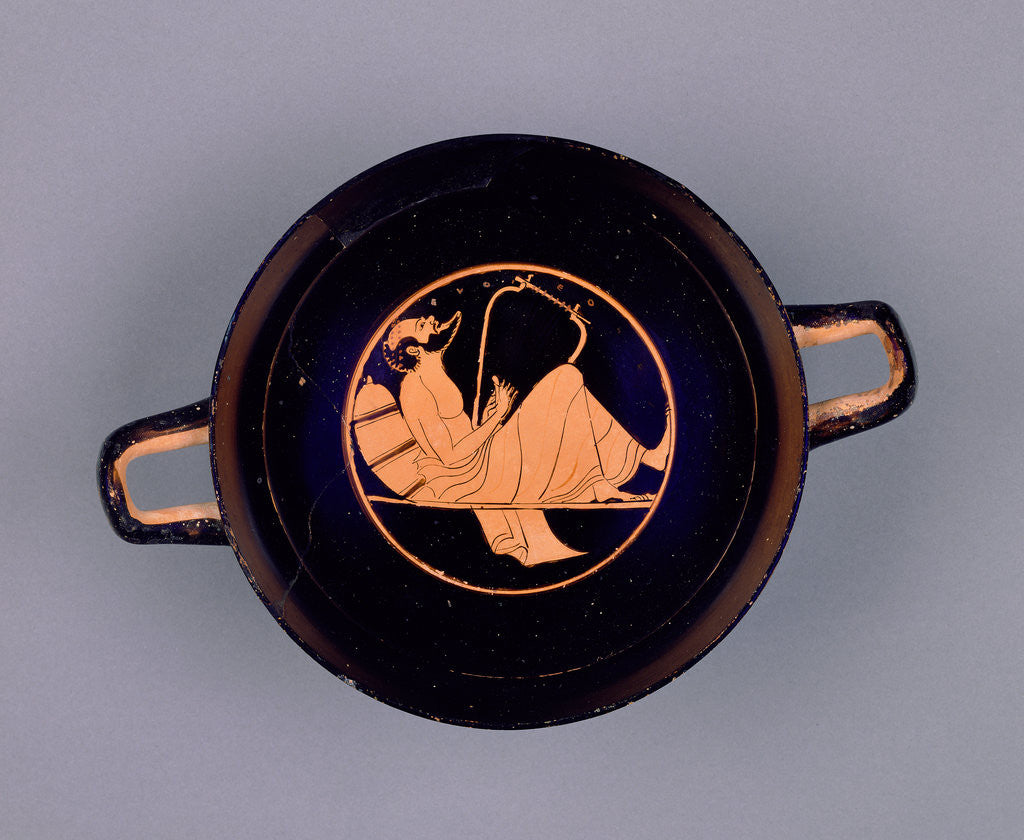 Detail of Attic Red-Figure Cup by Epiktetos