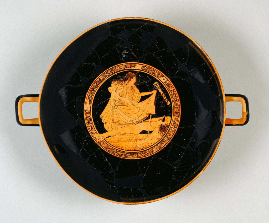 Detail of Attic Red-Figured Kylix by Brygos Painter
