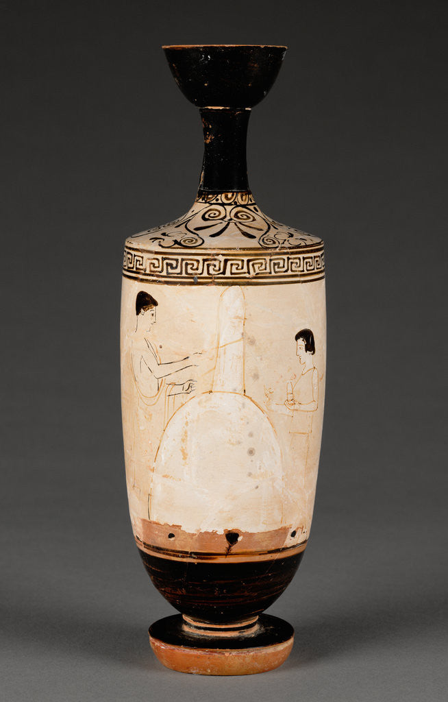 Detail of Attic White-Ground Lekythos by Anonymous