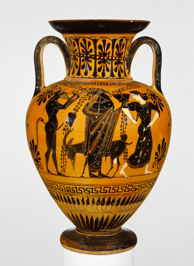 Detail of Black-Figure Neck Amphora by Anonymous