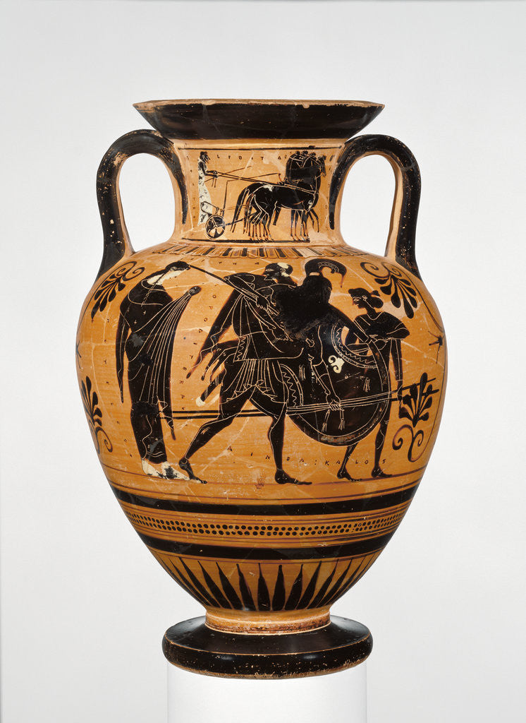 Detail of Attic Black-Figure Neck Amphora by Leagros Group