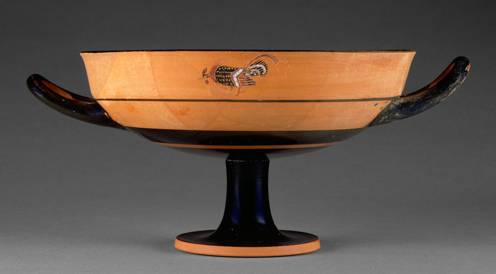 Detail of Attic Black-Figure Little Master Lip Cup by Tleson Painter