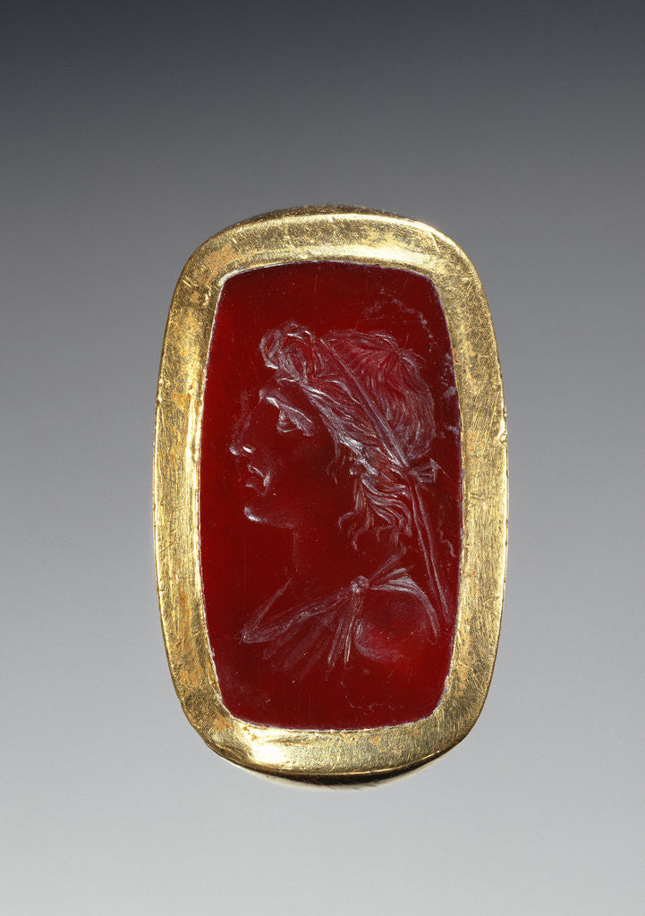 Detail of Engraved Gem Inset Into a Hollow Ring by Anonymous