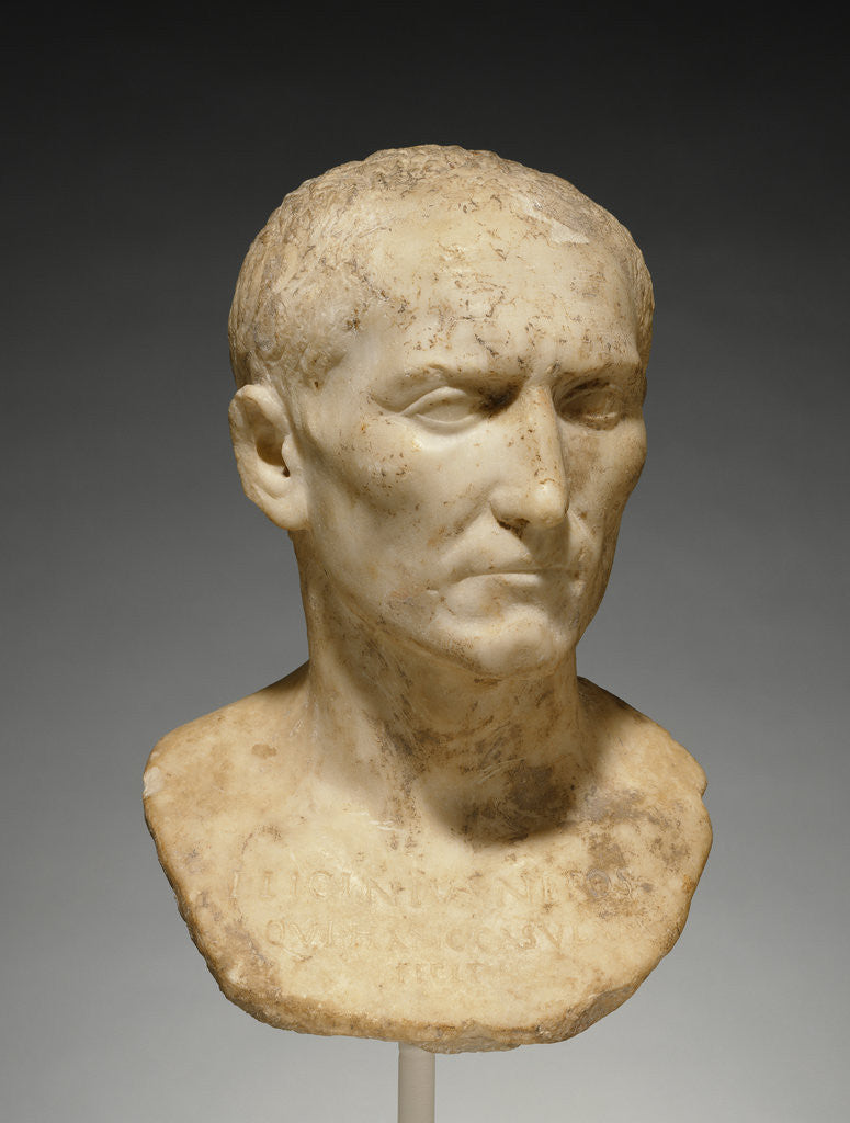 Detail of Bust of L. Licinius Nepos by Anonymous