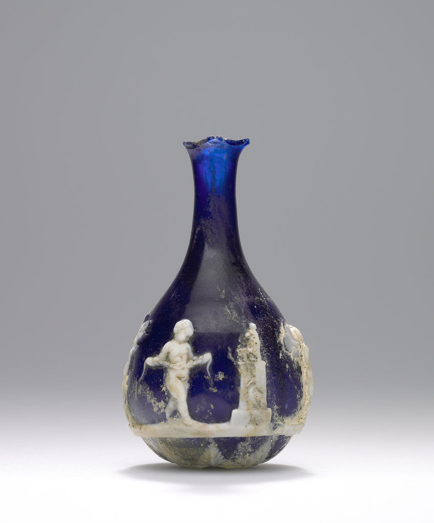 Detail of Cameo Glass Flask by Anonymous