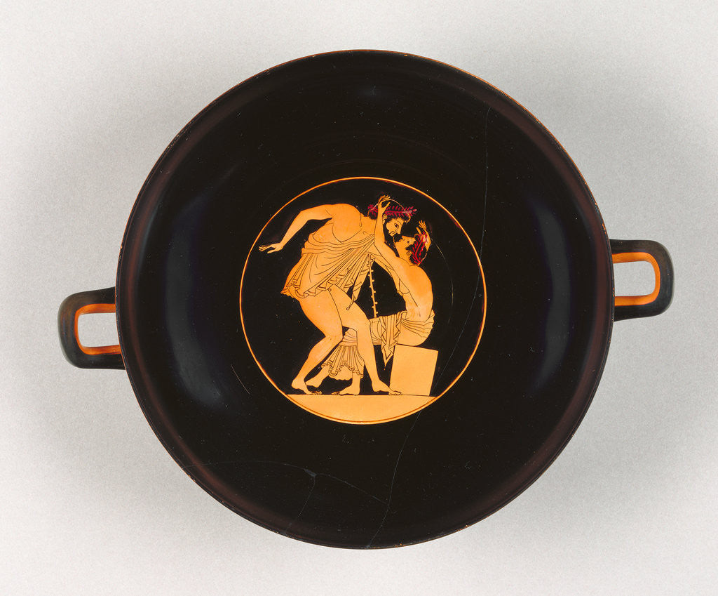 Detail of Attic Red-Figure Kylix by Carpenter Painter