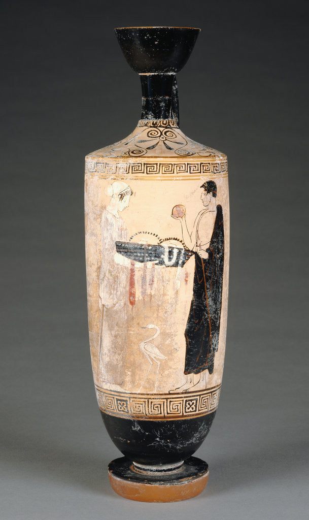 Detail of White-Ground Lekythos by The Timokrates Painter